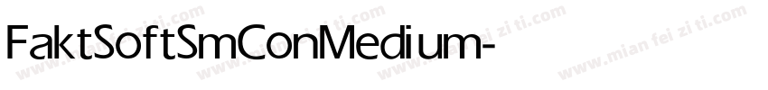 FaktSoftSmCon Medium字体转换